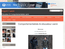 Tablet Screenshot of espritcanin.com